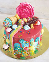 Праздничный торт «Сладкая радуга»